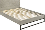 Meridian Furniture - Weston Wood King Bed In Grey Stone - Weston-K