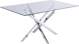 Meridian Furniture - Xander Dining Table In Chrome - 901-T