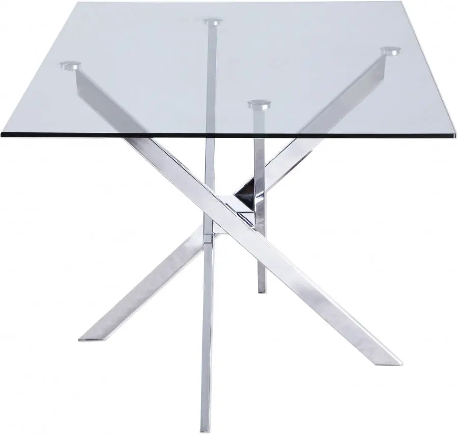 Meridian Furniture - Xander Dining Table In Chrome - 901-T