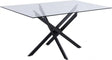 Xander Dining Table In Matte Black - 903-T | Meridian
