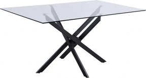 Xander Dining Table In Matte Black - 903-T | Meridian