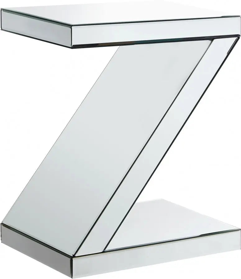 Meridian Furniture - Zee End Table In Mirrored - 226-E