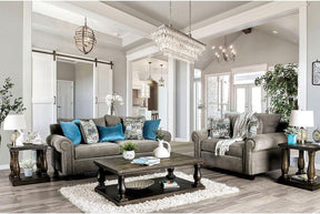 Mott Traditional Sofa and Loveseat by Furniture of America