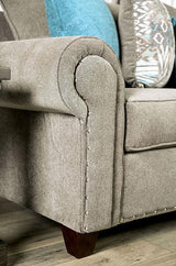 Mott Traditional Sofa and Loveseat by Furniture of America Furniture of America