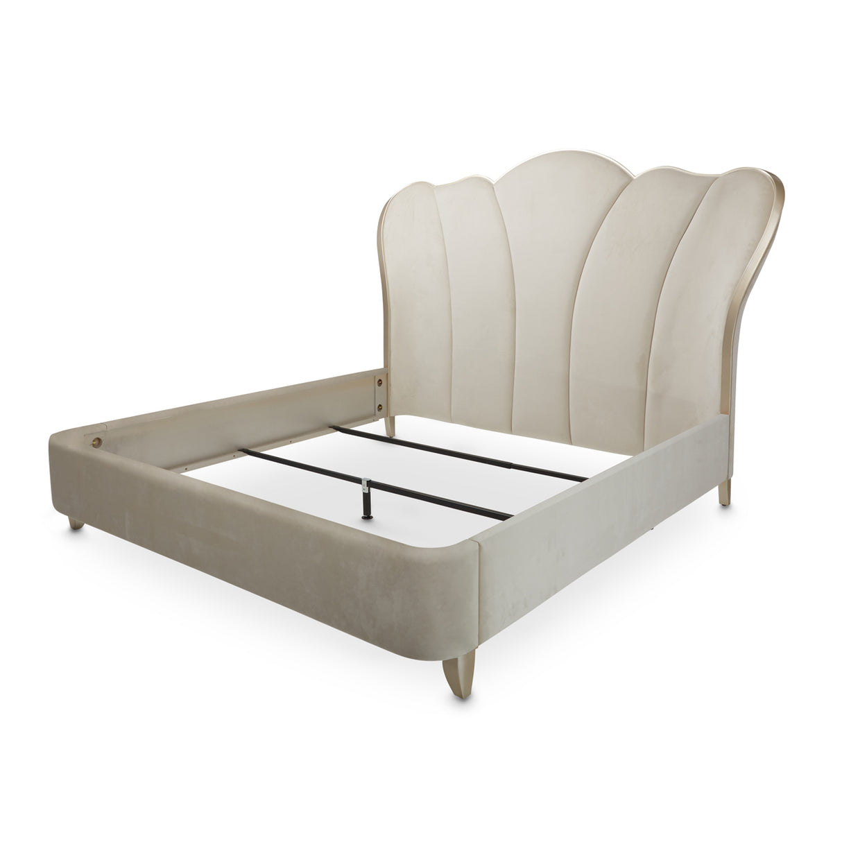 Villa Cherie Caramel Tufted Upholstered Bed | Aico