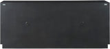 Noir Modern Carved Wood Credenza with Rubbed Iron Frame | Universal Furniture