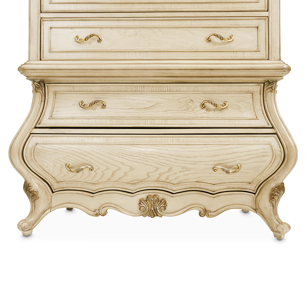 Platine De Royale Champagne 6 Drawer Chest | Aico