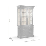 Sprite Display Cabinet in Formal Black with Glass Doors | Jonathan Charles Fine Furniture
