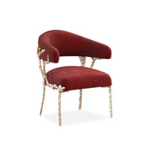 Glimmer of Hope Chair, Gold Brush Frame, Plush Upholstery | Caracole