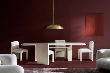 Overlap Rectangle Dining Table Latte Gloss | Caracole Classic