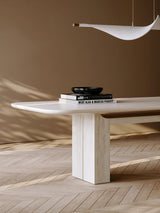 Overlap Rectangle Dining Table Latte Gloss | Caracole Classic