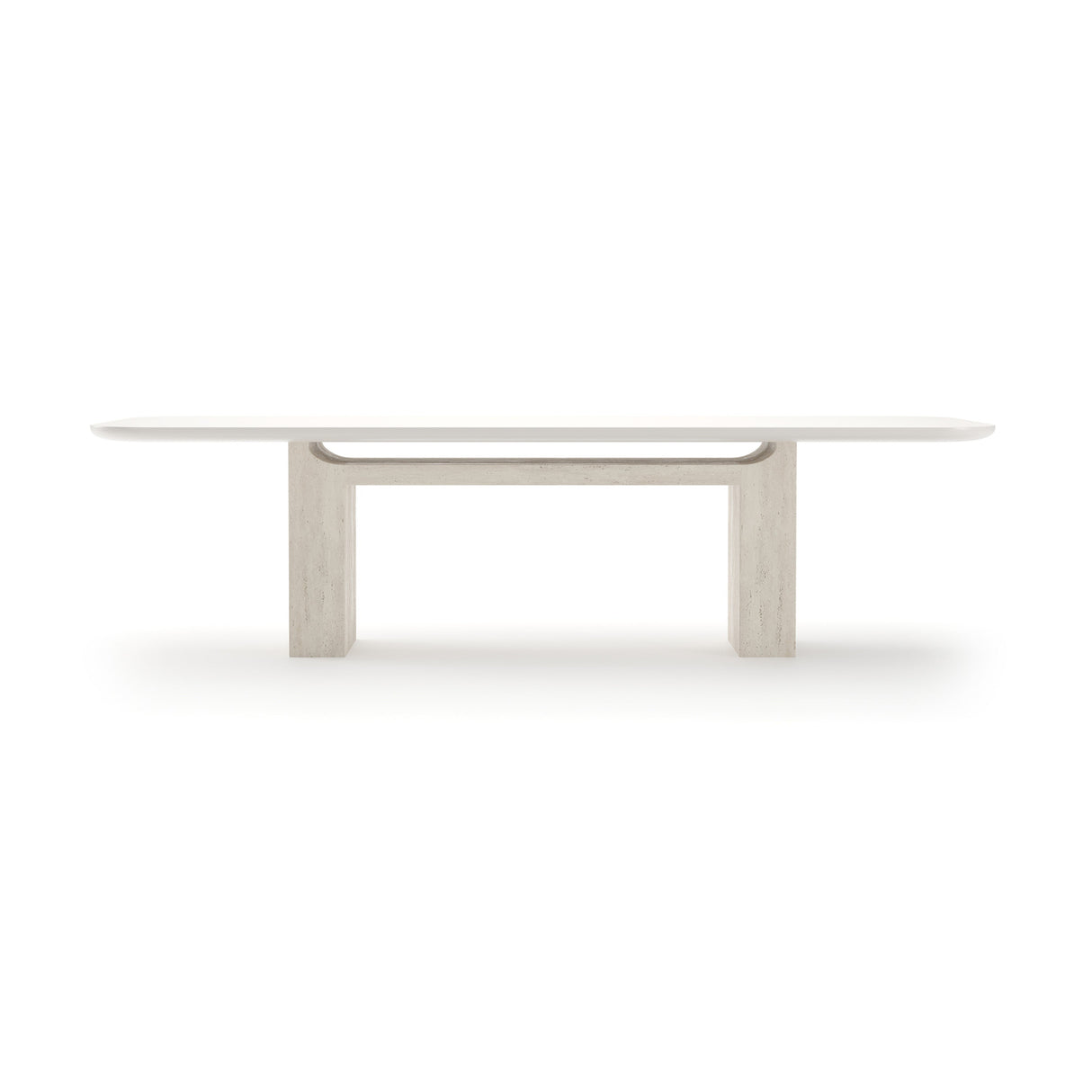 Overlap Rectangle Dining Table Latte Gloss | Caracole Classic