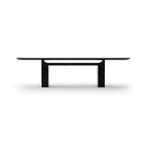 Overlap Rectangle Dining Table Piano Black | Caracole Classic