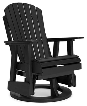 Ashley Black Hyland wave Swivel Glider Chair | Home Elegance USA