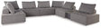 Ashley Brown Bree Zee P160P6 8 - Piece Outdoor Sectional | Home Elegance USA