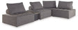 Ashley Brown Bree Zee P160P5 5 - Piece Outdoor Sectional | Home Elegance USA