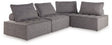Ashley Brown Bree Zee P160P8 4 - Piece Outdoor Sectional | Home Elegance USA