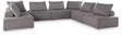 Ashley Brown Bree Zee P160P2 7 - Piece Outdoor Sectional | Home Elegance USA