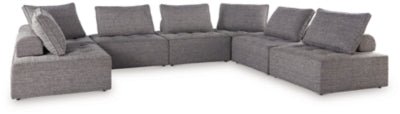 Ashley Brown Bree Zee P160P2 7 - Piece Outdoor Sectional - P160P2 - Home Elegance USA - 1