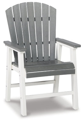 Ashley Gray/White Transville Arm Chair (Set of 2)