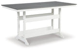 Ashley Gray/White Transville RECT COUNTER TABLE W/UMB OPT - P210 - 642 - Home Elegance USA - 1