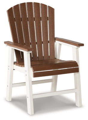 Ashley Brown/White Genesis Bay Arm Chair (Set of 2)