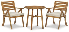 Ashley Brown Vallerie Chairs w/CUSH/Table Set (Set of 3) | Home Elegance USA