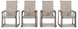 Ashley Beige Beach Front Sling Arm Chair (Set of 4) - P323 - 601A - Home Elegance USA - 1