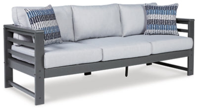 Ashley Charcoal Gray Amora Sofa with Cushion