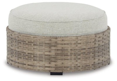 Ashley Beige Calworth Ottoman with Cushion - P458 - 814 - Home Elegance USA - 1