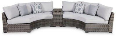 Ashley Gray Harbor Court P459P6 3 - Piece Outdoor Sectional - P459P6 - Home Elegance USA - 1