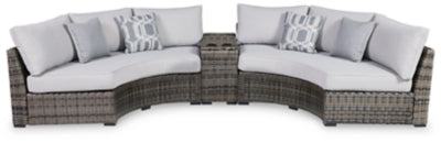 Ashley Gray Harbor Court P459P6 3-Piece Outdoor Sectional