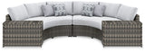 Ashley Gray Harbor Court P459P7 4-Piece Outdoor Sectional