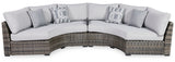 Ashley Gray Harbor Court P459P3 2-Piece Outdoor Sectional