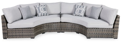 Ashley Gray Harbor Court P459P3 2-Piece Outdoor Sectional