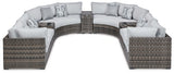 Ashley Gray Harbor Court P459P4 9-Piece Outdoor Sectional