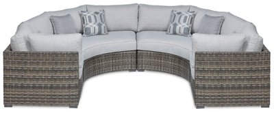 Ashley Gray Harbor Court P459P5 4 - Piece Outdoor Sectional - P459P5 - Home Elegance USA - 1