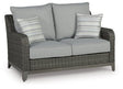 Ashley Gray Elite Park Loveseat w/Cushion | Home Elegance USA
