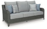 Ashley Gray Elite Park Sofa with Cushion