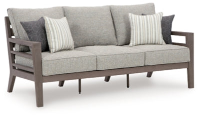 Ashley Gray/Brown Hillside Barn Sofa with Cushion
