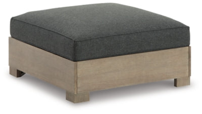 Ashley Brown/Charcoal Citrine Park Ottoman with Cushion