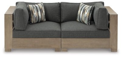 Ashley Brown/Charcoal Citrine Park P660P7 2 - Piece Outdoor Sectional - P660P7 - Home Elegance USA - 1