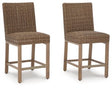 Ashley Driftwood Walton Bridge Barstool (Set of 2) | Home Elegance USA