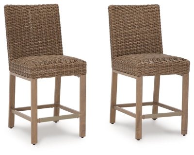 Ashley Driftwood Walton Bridge Barstool (Set of 2) | Home Elegance USA