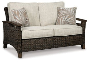 Ashley Medium Brown Paradise Trail Loveseat w/Cushion | Home Elegance USA