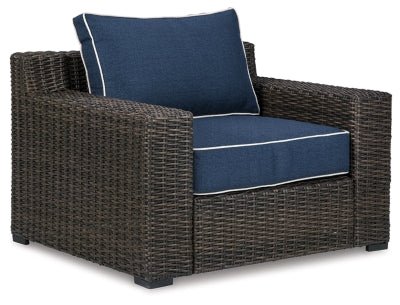 Ashley Brown/Blue Grasson Lane Lounge Chair w/Cushion (Set of 1) - P783 - 820 - Home Elegance USA - 1