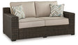 Ashley Brown Coastline Bay Loveseat w/Cushion