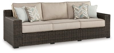 Ashley Brown Coastline Bay Sofa with Cushion - P784 - 838 - Home Elegance USA - 1