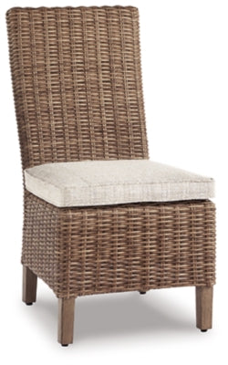 Ashley Beige Beachcroft Side Chair with Cushion (Set of 2)