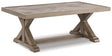 Ashley Beige Beachcroft Rectangular Cocktail Table | Home Elegance USA